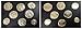 Eurofusioni Monedas Antiguas Romanas chapada de Oro - Set 8 Piezas