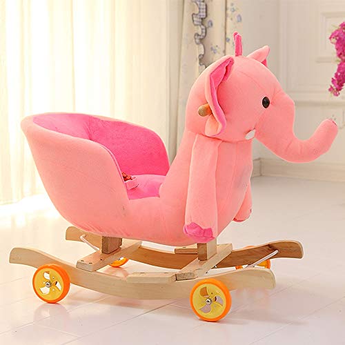 ZhaoXH-Schaukelpferd Plüsch Elefant Rocker Baby Schaukelpferd Schaukeltier Kleinkind Fahrt Auf Spielzeug Weich…