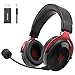 Tronsmart Shadow Casque Gaming PS4, PS5, PC, Ordinateur, Micro Casque Gamer Switch Stéréo Sans Fil LED pour Jeux avec 7.1 Son Surround, 2,4 GHz Micro Anti Bruit, Mousse de mémoire, émetteur USB Inclus