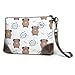 Produktbild XHYYY Wristlet Handtasche Lustiger Hund Haustier Furz Leder Wristlet Clutch Brieftasche für Frauen Kupplungen für Frauen Smartphone Wristlet Geldbörse