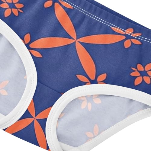 Geometric Pattern Girls' Soft Triangle Panties Organic Underwear for Young Girls in Sizes 2T,3T, 4T, 5T, 6Y and 8Y4