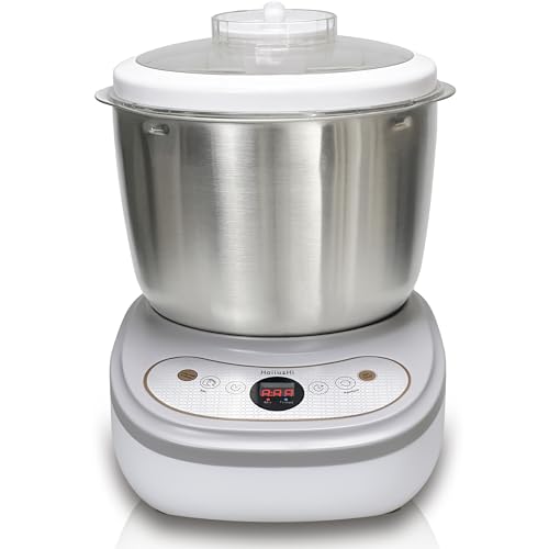 Dough Mixer with Ferment Function,Dough Maker with 6.6Qt Large Capacity,Household Bread Mixer for Pizza, Roti, Dumplings, and Sourdough Kneading Machine with Stainless Steel Bowl, Face-up Touch Panel
