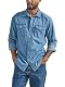 Jeanshemd Herren Wrangler Iconic mit Druckknöpfen und regulärer Passform