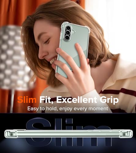 Image of Lustree Back Cover Transparent Case Compatible with Samsung Galaxy M13 5G | Clear + TPU Case with 4 Corner Air Cushion Protection & Camera Protection | Slim& Stylus Cover