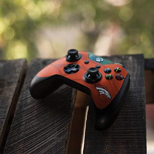 Skinit Decal Gaming Skin Compatible with Xbox One Controller - Officially Licensed NFL Denver Broncos Double Vision Design