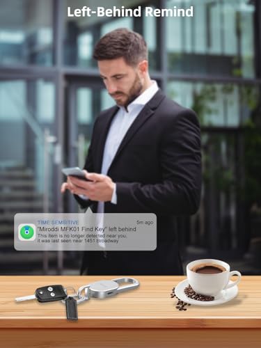 Tracker de clés argenté compatible avec Find My iOS - 4