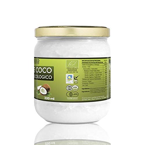 NATURSEED Aceite de Coco Virgen Extra Ecológico, 220 ml