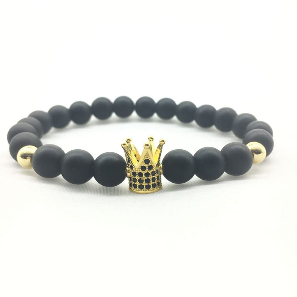 Braccialetto Di Pietra Per Le Donne,7 Chakra Naturale Cristallo Trasparente Smerigliato Pietra Braccialetto Di Perline Elastico Gufo D'Oro Braccialetto Boho Stile Donna Gioielli Yoga Regalo Per La M