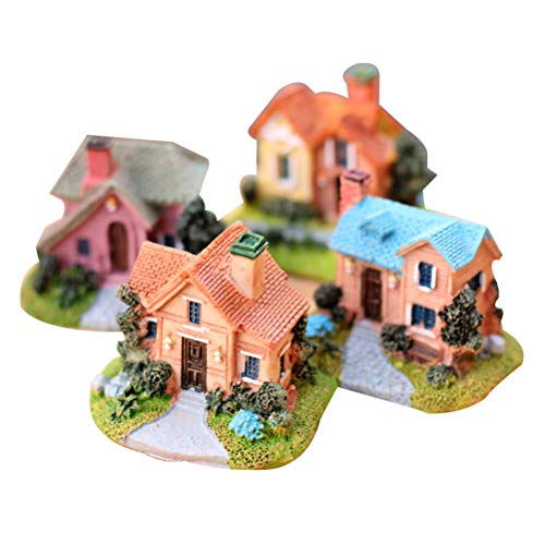 LIOOBO Casa de Hadas en Miniatura Casa de Pueblo Mini Decoración de jardín Micro Adornos de...
