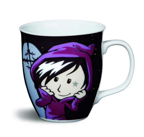 NICI 35983 Moonville - Tazza in Porcellana, Ø 9,5