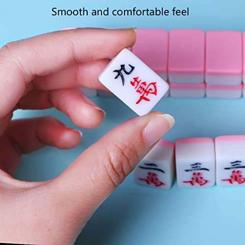 Juego de Mahjong Tradicional Mini Chino 144 Piezas miniatura 6