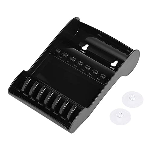 karonpeln サロンはさみ スタンド シザーケース ヘアカットハサミ 美容師 トリマー 理容師 ハサミ プラスチック ケース トレー 6ホルダー 2つ滑り止め吸盤付き 理髪 事務用