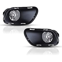 Fog Lights compatible for Jeep Cherokee 2014 2015 2016 2017 2018 Lamp Assembly Driver Passenger Replacement 1 Set Halogen Bulbs Wiring kit Switch included