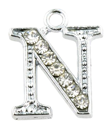 Amazon.co.jp: イニシャルパーツ ハンドメイド パーツ 002-N