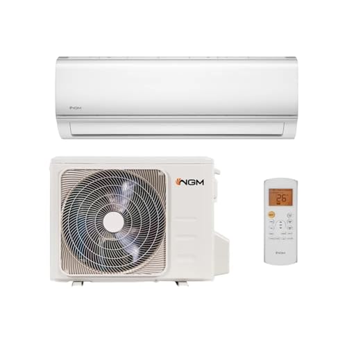 Ngm CFN26AF5 + CFN26FX - Climatizzatore 9000 Btu, Inverter, Monosplit, Pompa di Calore, Classe energetica A++/A+