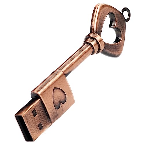 Image of LEIZHAN Flash Drive 64GB USB Flash Drive metal key of love key chain high speed usb 2.0 pen drive memory stick Tablet u disk pendrive