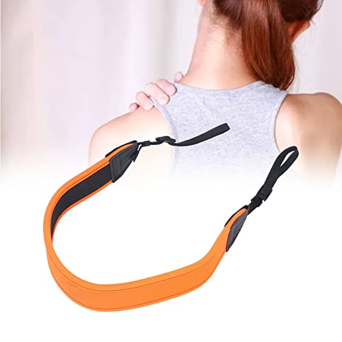 Cinta de câmera laranja para todas as câmeras DSLR, cinto elástico de absorção de choque com alça de