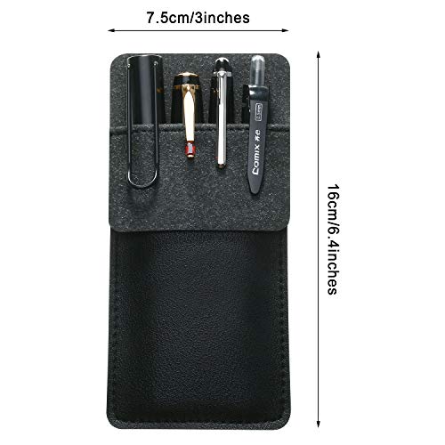 Outus OUTUS-BLACK LEATHER POCKET-003 4 Packs Pocket Protector thumb #1