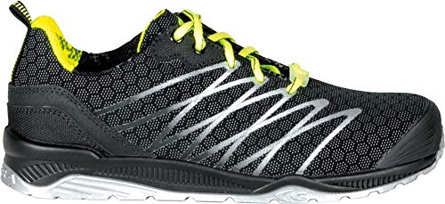 COFRA  Sicherheitsschuhe Supporters S3 ESD SRC aus der Challange Reihe, 42 EU, Schwarz Silber