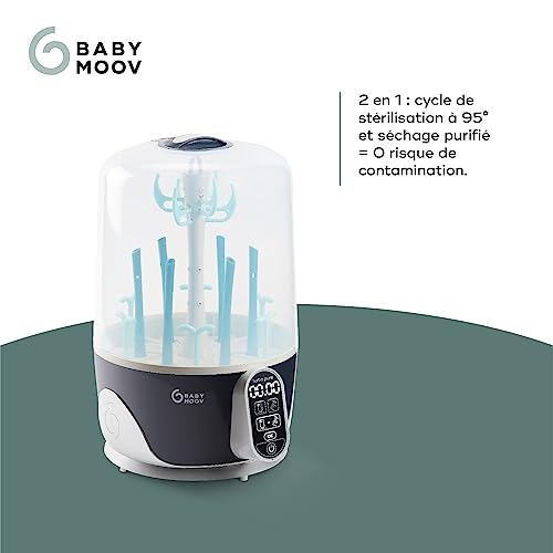 Babymoov A003106 Turbo Pure Sterilizzatore Purificatore Scolabiberon, Bianco - 3