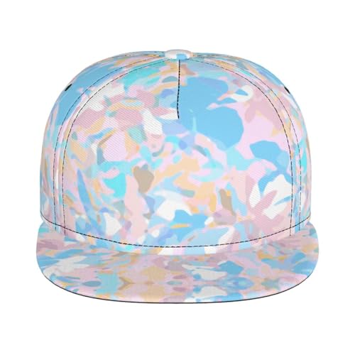 Gorgeous Camouflage Pattern Fashion Flat Brim Baseball Cap â€“ Stylish Unisex Cap with All-Over Print Design â€“ Breathable Lightweight Hat for Daily Wear, Outdoor Activities, and Travel2