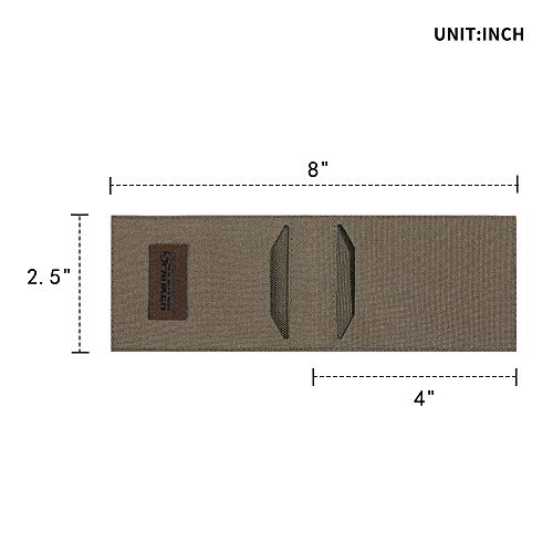 EXCELLENT ELITE SPANKER Slim Thin Bifold Front Pocket Nylon Card Holder Credit Card ID Case with 2 Card Slots(Ranger Green)2