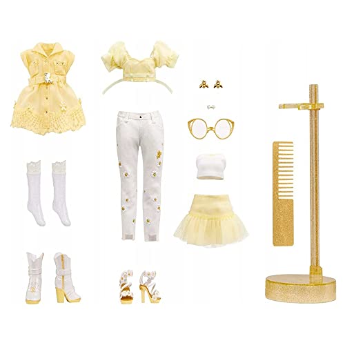 RAINBOW HIGH 578307 Fashion Doll with Albinism and Glasses, Includes 2 Dresses with Accessories, for Children from 6 to 12 Years, Color (MGA Entertainment 578307EUC)