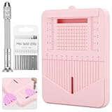 Value Pack: Includes a polymer clay drilling stand with built-in dust drawer, a hand pin vise, and 10 mini drill bits—providing everything needed for precise crafting without extra purchases Detailed Surface Design: The top surface features a symmetr...