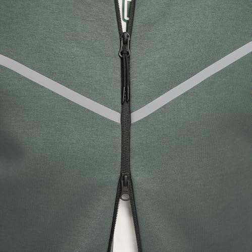 Nike Tech Windrunner Men's Reflective Details Fleece Full-Zip Jacket (FZ0754-338, Vintage Green)4