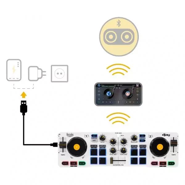 Amazon.com: Hercules DJControl Mix Bluetooth Wireless DJ