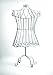 Manual Woodworker Rustic White Child Size Dress Form Mannequin, Decorative Vintage Decor Bird Cage Design, 21-Inch