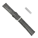 ABMESSUNGEN - Uhrarmband passend für die Anstoßbreite am Gehäuse 20mm, das Uhrenarmband hat eine Bandbreite von 20mm und verjüngt sich bis zur Schließe auf 18mm, Bandstärke ca. 3,3mm