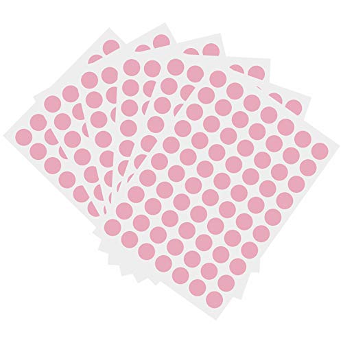 1050 PCS 3/4 Inch Round Color-Code Dot Stickers ,Color Coded Stickers Label Circle Stickers for Classroom, Office (Pink)