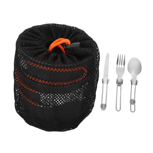 Garneck 1-Person Outdoor Cooking Set Portable Camping Pot Kit Utensils Non-Stick Cooking Set for Hiking Picnic Camping