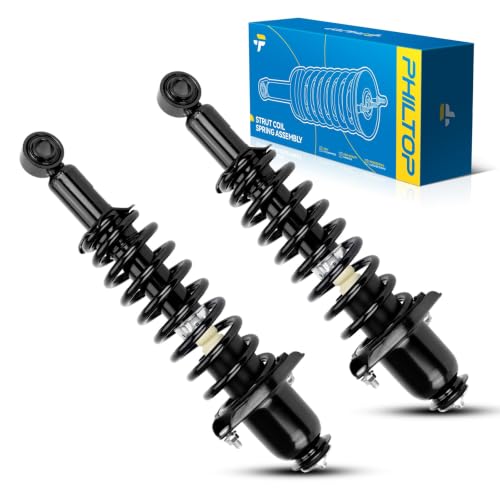 Image of PHILTOP Rear Strut Shock Absorber w /Coil Spring for Corolla,Matrix,Vibe 2x | Replace OE 171373L,171373R,for 2003-2008 Corolla,2003-2006 Matrix 1.8L FWD,2003-2006 Vibe 1.8L FWD,Amortiguadores Traseros