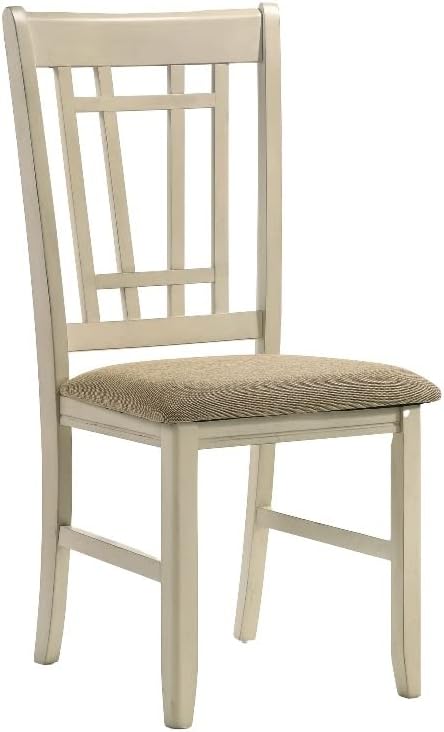 Miniatura 3 de Furniture Mission Casuals - Silla de madera en color blanco rústicoroble (juego de 2)