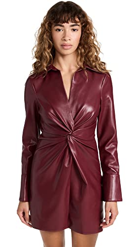 long sleeve red leather dress Cinq à Sept Womens Faux McKenna Dress, Oxblood, 4 US : Clothing, Shoes & Jewelry 25% Please Do not hold Ice Queen Dress - Size:15 1/2 x 33