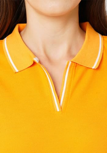 Image of Wear Your Opinion Womens Premium Pique Polo Collar Neck T-Shirt Womens Premium Pique Polo Collar Neck T-Shirt (Design: Tipped Polo)