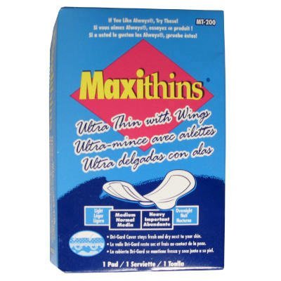 Hospeco MT-200 Maxithins Sanitary Napkins (HOSMT200) Category: Sanitary Napkins by Hospital Specialty