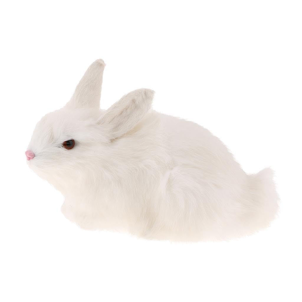 Mophrati Charming Vivid Mini Rabbit Figurine Decorative Rabbit Statue Accent For Adding Style To Garden Vivid Mini Figurine For Outdoor Indoor Home Garden Yard