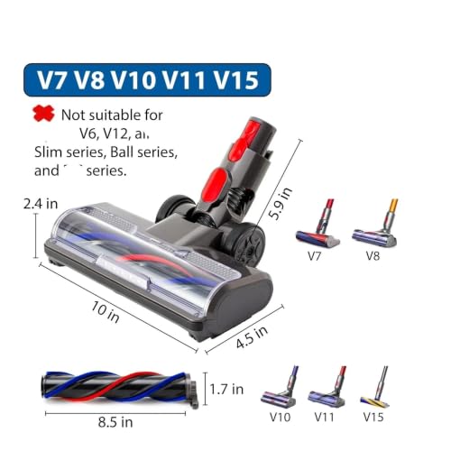 Piezas de repuesto de cepillo para Dyson V8 V10 V11 Absolute accesorio para alfombras 5