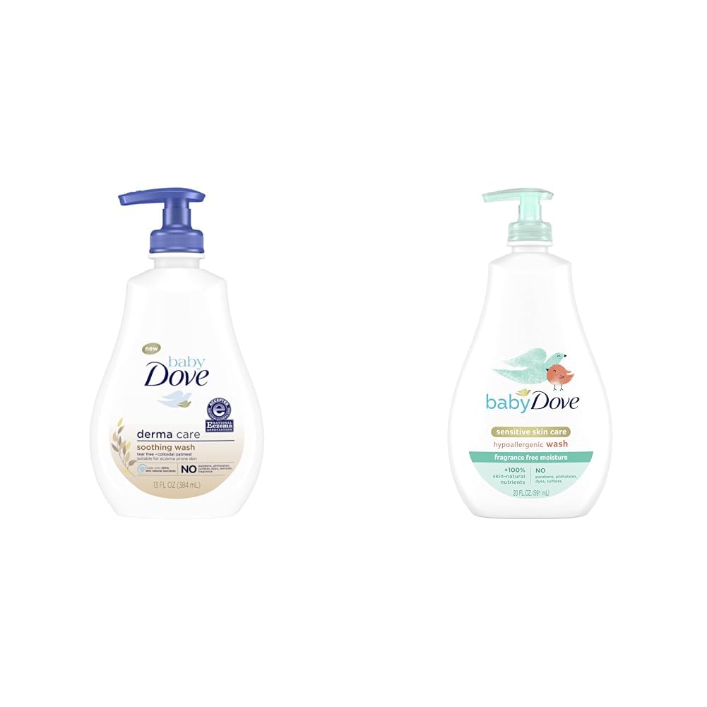 Soothing Wash for Eczema 13 oz Fragrance Free Moisture Hypoallergenic Baby Wash 20 oz Bundle