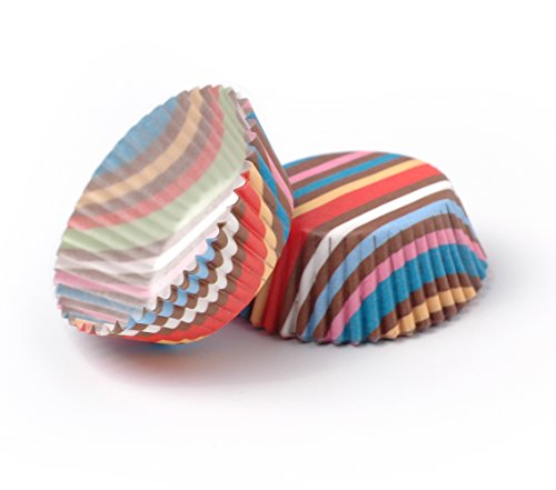 Babycakes Mini Cupcake Liners, Striped