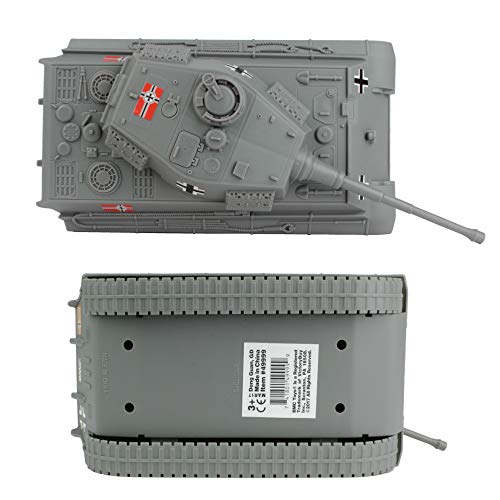 BMC WWII Gray German King Tiger Toy Tank 1:32 Scale for 54mm Army Men Soldier Figures