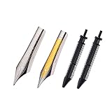 erofa 2 plumas estilográficas Kaigelu de Asia oriental, punta de caligrafía (NMF) con alimentación, tamaño n.º 6, marca de rombo