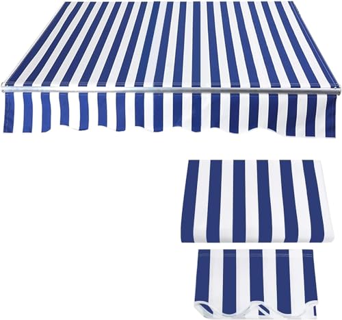 Auvent manuel rétractable auvent extérieur patio jardin pare-soleil 6m