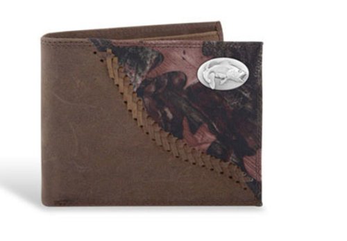 Bass - Leather Fence Row Camo Passcase Wallet