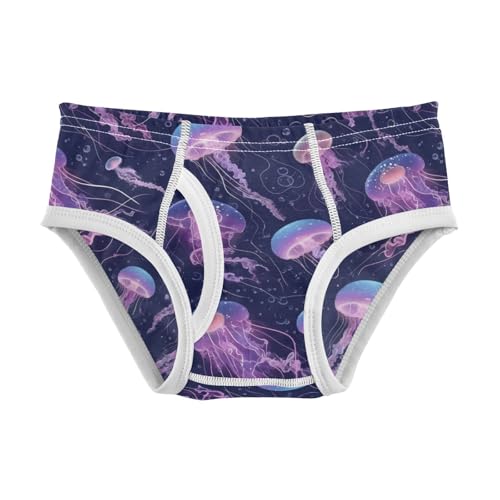 Wusikd Jellyfish Glowing Boys' Underwear Cotton Boys Briefs Soft Toddler Underwear 2T