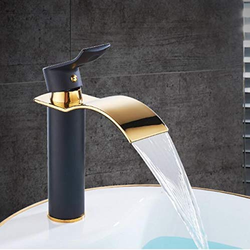 Robinet de bassin cascade en laiton pour éliminer les éclaboussures de lavage