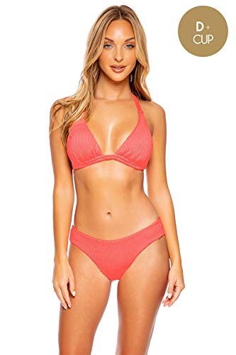 Luli Fama PURA CURIOSIDAD - Top triangular frente única, goiaba, M